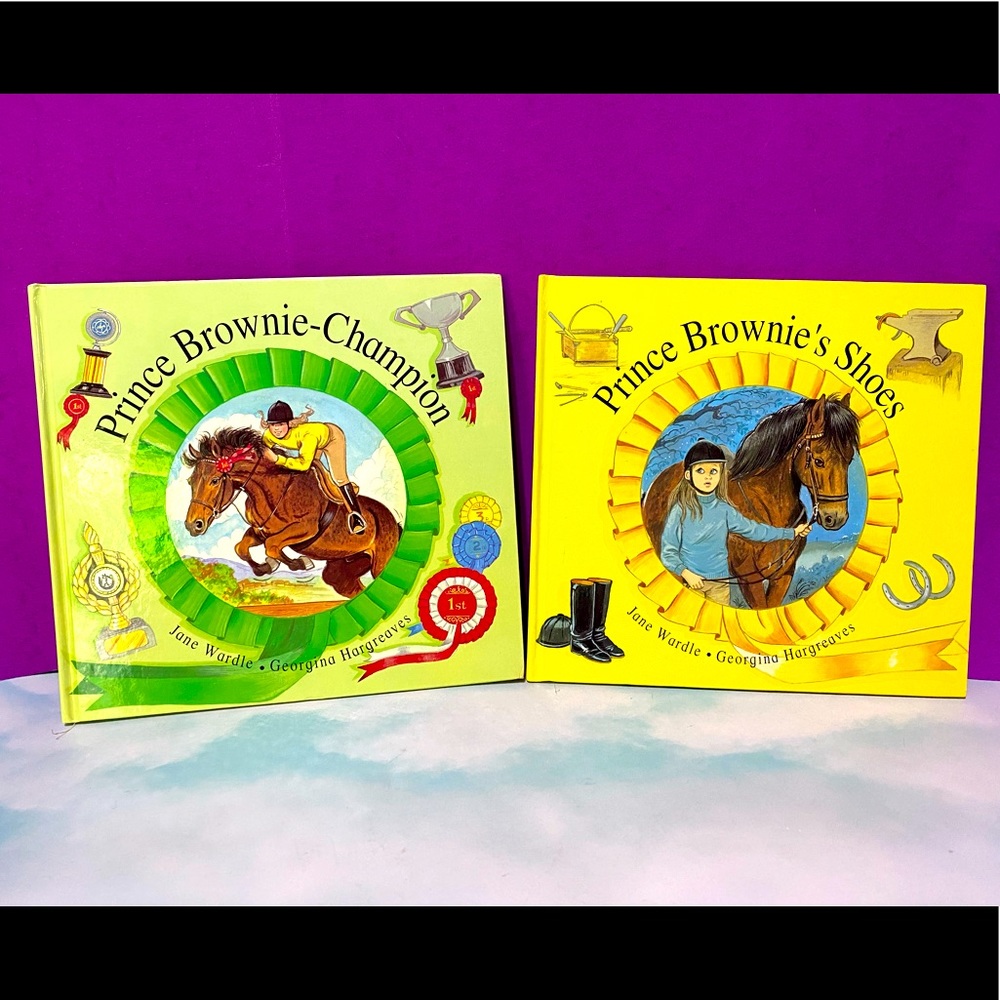 EQUESTRIAN CHILDREN’S VINTAGE 1994 HARDCOVER COLLECTABLE BOOKS PRINCE BROWNIE